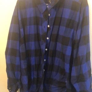 Black and blue flannel